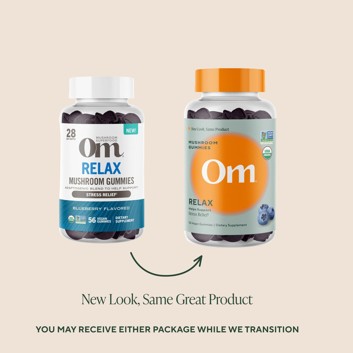 OM MUSHROOM SUPERFOOD Master Blend Mushroom Gummies – Organic 10-Mushroom Complex with Ashwagandha – Supports Immunity, Gut Health & Stress Relief – Mixed Berry Flavor – 28 Servings, 56 Count.