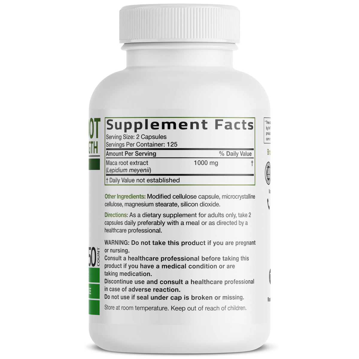 Bronson Maca Root Extra Lepidium Meyenii, Non-GMO, 90 Vegetarian Capsules