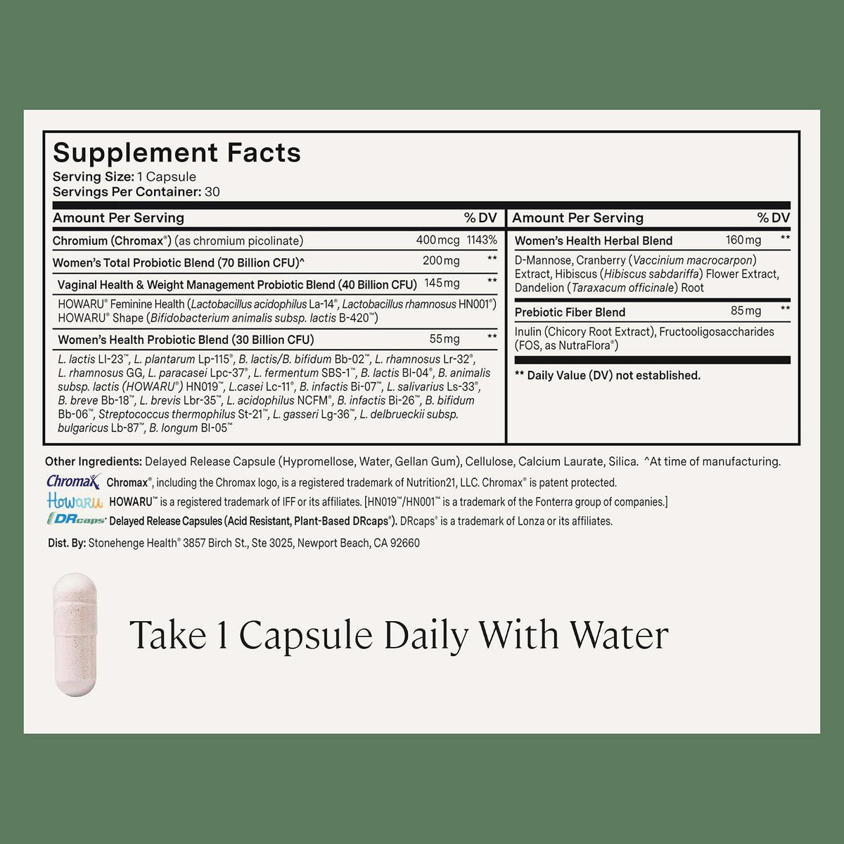 Stonehenge Health Dynamic Biotics+ for Women + Dynamic Biotics Probiotics Bundle Supplements to Support Digestive & Feminine Health