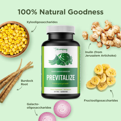 BB Company Previtalize | Prebiotics for Women, Prebiotic Fiber for Gut Health, Digestive Health | Food for Good Probiotics