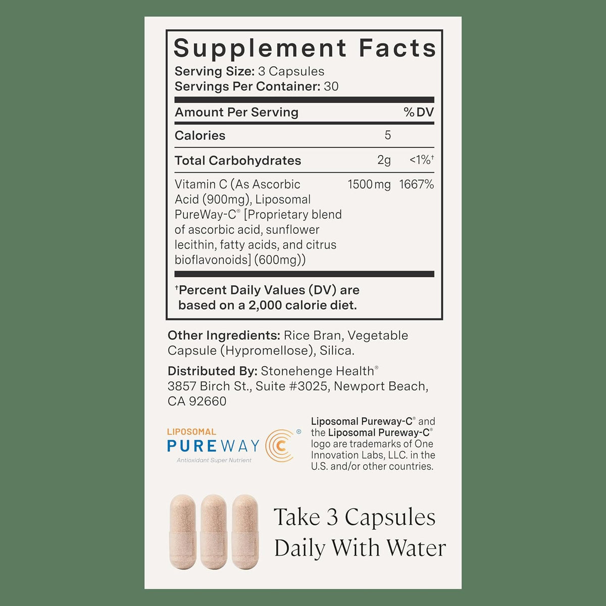 Stonehenge Health Dynamic Liposomal Vitamin C + Dynamic Immunity Bundle Supplements to Support Immune System, Collagen Synthesis, and Brain Health
