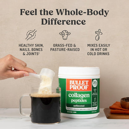 Bulletproof Duo Kit | Collagen Peptides Protein Powder for Skin, Bones and Joints — 18g Protein, 17.6 Oz & InnerFuel Prebiotic Fiber Powder for Gut, Gas Relief, Digestive Health and Immune Support