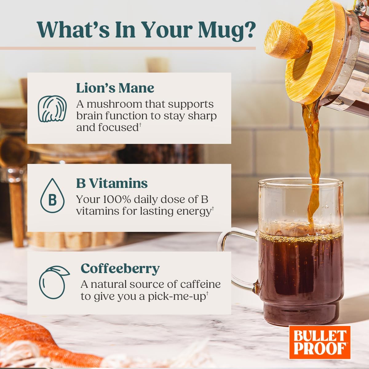 Bulletproof Coffee + Organic Grass-Fed Butter Single-Serve Pods, Keto Coffee, All-in-One Recipe with MCT Oil and Butter, 24 Count