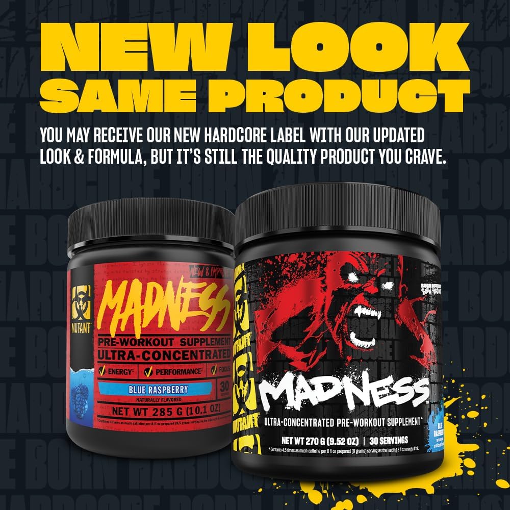 MUTANT Madness, Ultra-Concentrated Pre-Workout, Fruit Punch, 9.52 oz