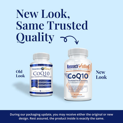 Research Verified CoQ10-100% Pure Extra Strength 300mg CoQ10 – Improved Absorption and Bioavailability with Bioperine - Boost Antioxidant Levels, Improve Cardiovascular Health, 180 Vegan Capsules