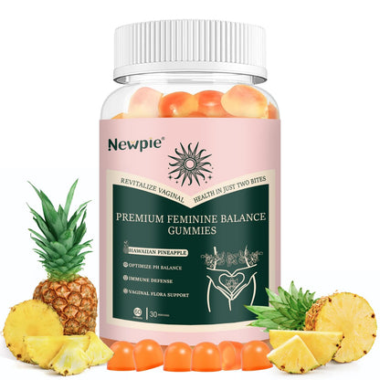 SUWENY Pineapple Gummies for Women ph Premium Feminine Balance Gummies for Women Health Immune Support Vegan, Gluten-Free & Halal-60 Gummies-30 Servings (1)