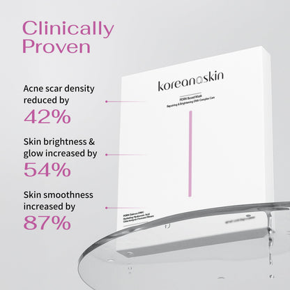 Koreana Skin K-Beauty PDRN DNA Complex Hydrogel Sheet Mask – Korean Regenerative Salmon DNA & Multi-Weight Hyaluronic Acid for Anti-Aging, Firming, Brightening, Deep Hydration – Box of 4