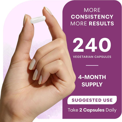 Micro Ingredients Magnesium Complex for Women, 240 Veggie Capsules | 20-in-1 with Glycinate, Citrate & More + D3, K2, Methylated B Complex, Biotin, Inositol & Ashwagandha. Filler Free, Non-GMO.