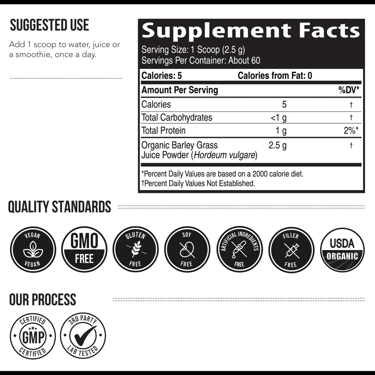 Organic Wheatgrass Juice Powder - Organic, Grown in Volcanic Soil of Utah - Raw BioActive Form, Cold-Pressed Then CO2 Dried, 20:1 Concentrate Juice Extract - Unflavored (5.3 oz – 60 Servings)