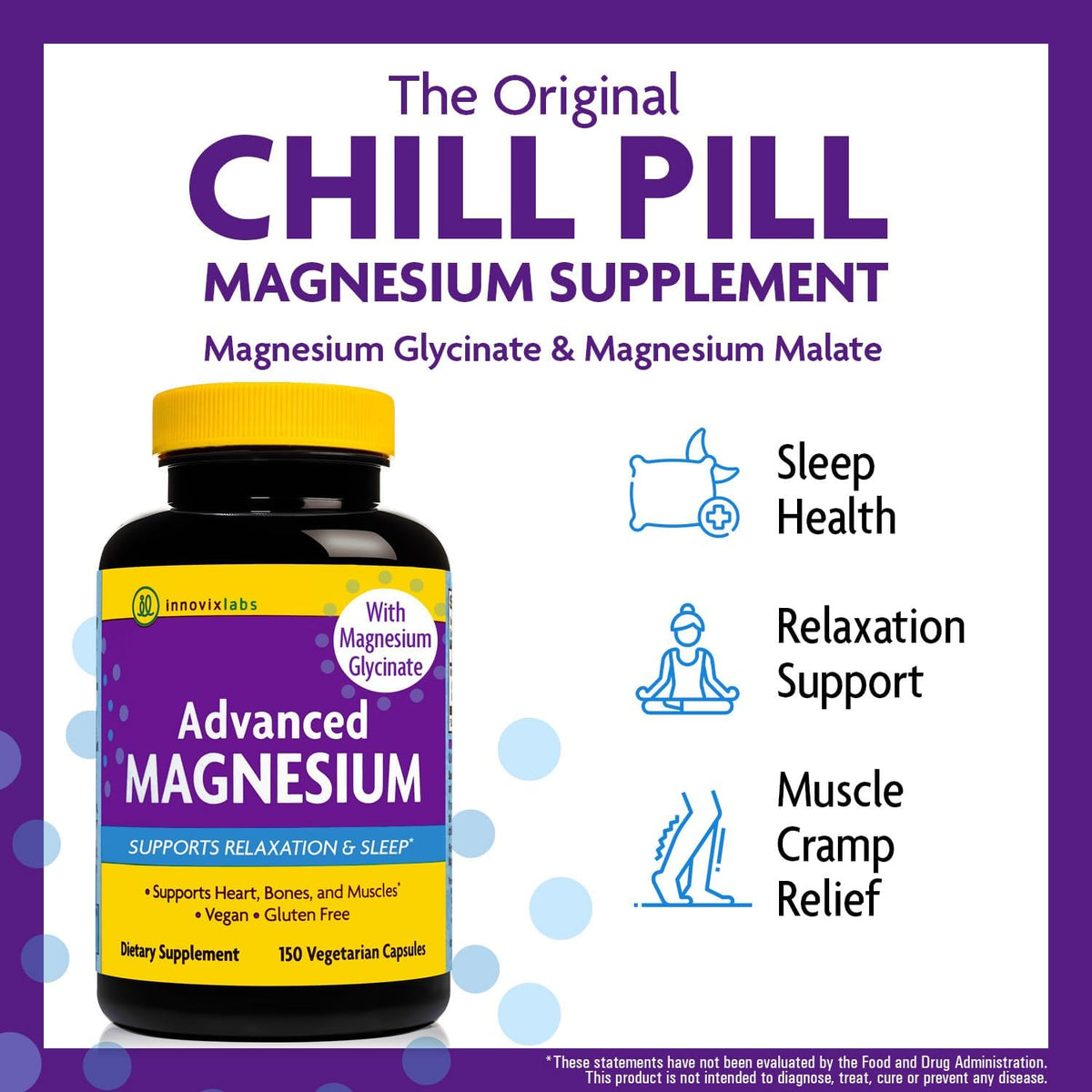 InnovixLabs Vitamin K2 & Magnesium Bundle Full Spectrum Vitamin K2 (90 softgels) Advanced Magnesium (150 Time-Release Capsules). Supports Healthy Bones & Arteries. *