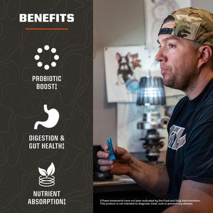 MTN OPS Biotics STM On‑the‑Go Probiotic Supplement for Gut Health, Digestion & Immune Support – Sugar‑Free, Natural Flavors Variety Pack, 30 Servings – Fast, Convenient Daily Gut Health Formula