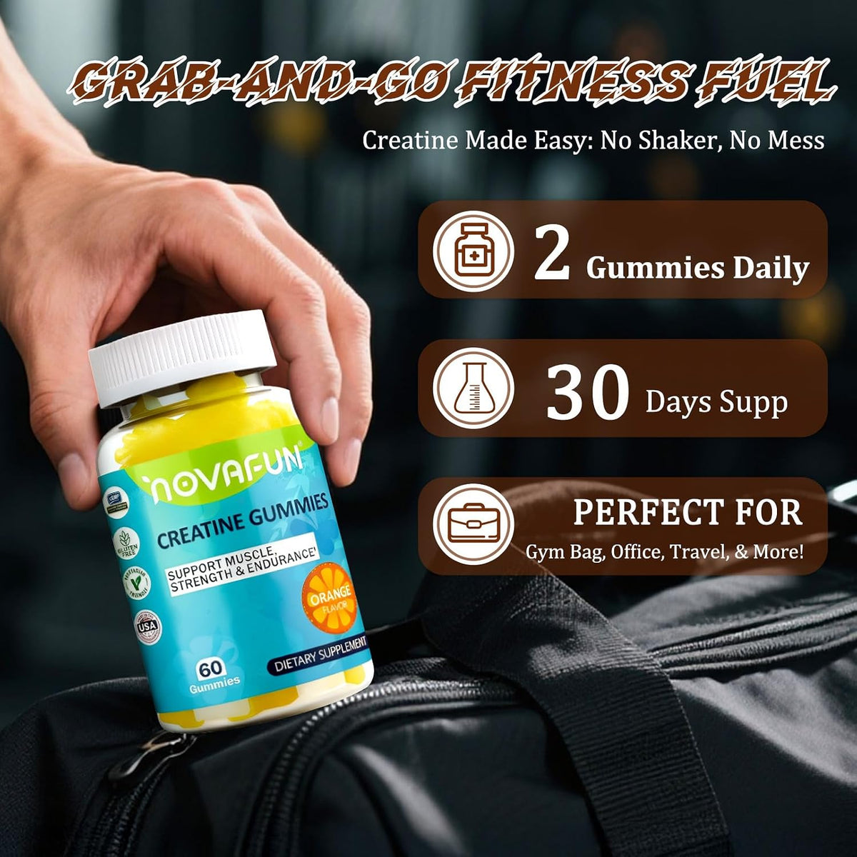 ALA & Creatine Gummies 2-Pack Bundle – Supports Athletic Performance & Antioxidant Defense for Adults