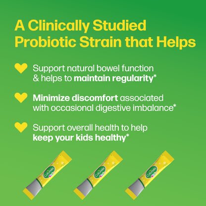 Culturelle Kids Probiotic + Fiber Packets (Ages 3+) - 24 Count - Digestive Health & Immune Support - Helps Restore Regularity (Packaging may vary)