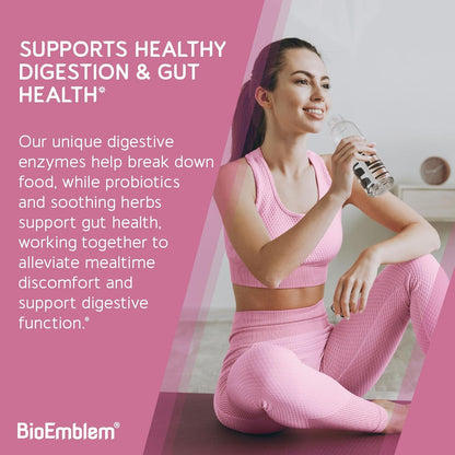 BioEmblem Triple Magnesium Complex & Digestive Enzymes for Muscles, Nerves, & Energ & Nutrient Absorption & Digestive Support