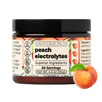 Santa Cruz Paleo Electrolyte Powder, Cherry Limeade, Sugar Free Hydration Drink Mix with Himalayan Pink Salt, Sea Salt, Magnesium Glycinate, Potassium Chloride, Sweetened with Stevia, 30 Servings