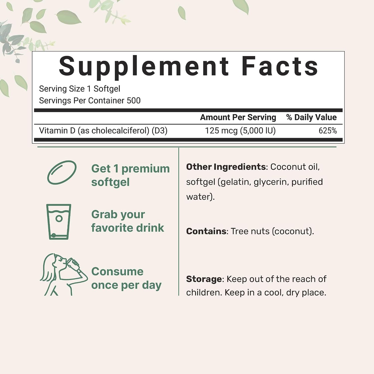 Micro Ingredients Super Vitamin K Complex (K2 MK7 + MK4 & K1) & Vitamin D3 5,000 IU Bundle Pack | Easily Absorbed K Vitamins, Active Menaquinone Complex | Vitamin D as Cholecalciferol