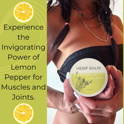 Highnmighty Maximum Strength Lemon Pepper Hemp Balm Salve | Daytime Relief, Relaxing, Natural, Fast-Acting Topical Cream for Muscle Joint Back Knee Shoulder Neck Elbow Hand Foot Relief, 60ml (2oz) HighnmightyBuy Supplements Australia