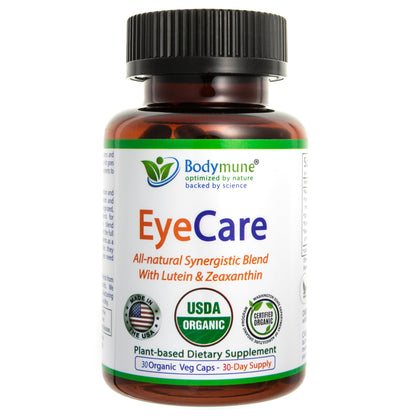 Bodymune EyeCare with Astaxanthin, Lutein & Zeaxanthin Advanced Eye Health Supplement – Supports Retina Health, Dry Eyes & Vision Clarity – 60 Capsules – Plant-Based & Non-GMO, Vegan, Gluten-Fre