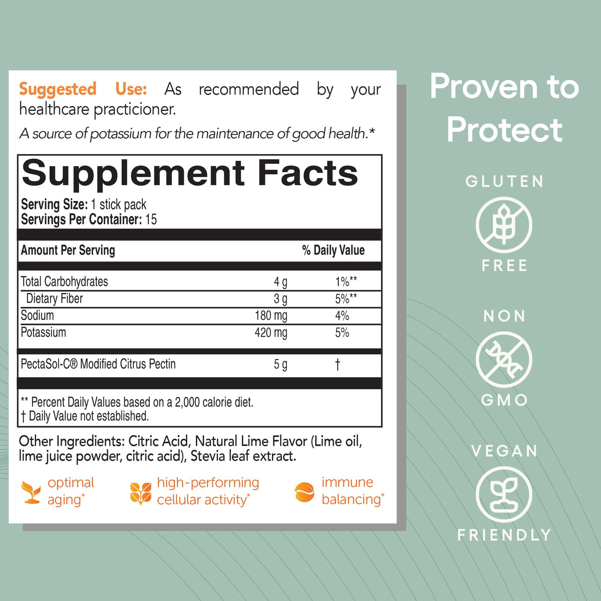 EcoNugenics PectaSol Modified Citrus Pectin – 184g Berry Powder – Total-Body Health Supplement to Support Immune System, Inflammation Response & Healthy Aging + Maintain Healthy Galectin-3 Levels
