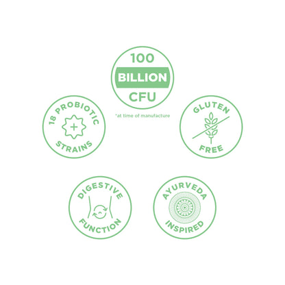 Ancient Nutrition Probiotics, Probiotics Ultimate 100 Billion CFUs*/Serving, Digestive and Immune Support, Gluten Free,
