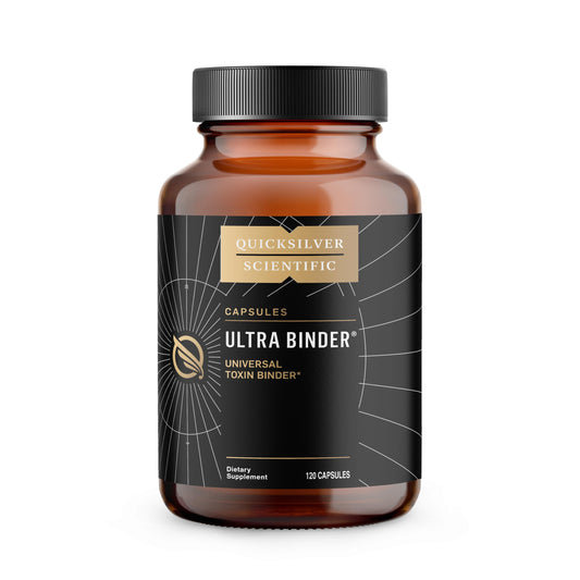 Quicksilver Scientific Ultra Binder - Multi Toxin Binder with Bentonite Clay Powder, Zeolite Detox & Charcoal - Supplement for Gut Support