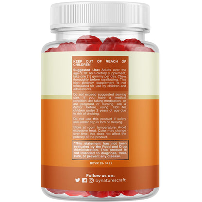 Potent Vitamin B6 Gummies for Adults - Potent Vitamin B Complex Supplements for Men & Women for Nervous System Support Mood & Immune System - Vegan Pyridoxine Chews for Energy & Metabolism - 30 Count
