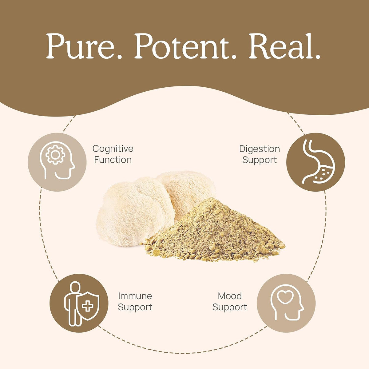 Real Mushrooms Lions Mane for Humans (300ct) and Pets (120ct) - Bundle for Cognition & Immunity - Vegan, Non-GMO, Gluten-Free, Grain-Free Mushroom Extract Supplements