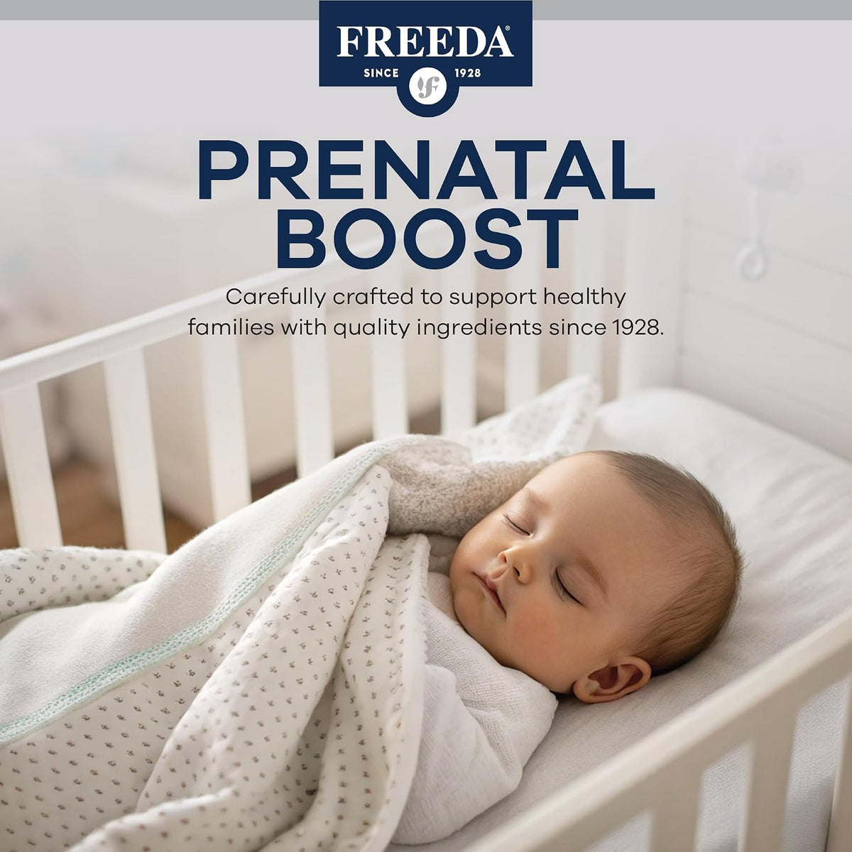 FREEDA Mini Prenatal Vitamins for Pregnant Women – 240 Tiny Tablets | Supports Mother & Baby Nutrition – Includes Methylfolate, Calcium, & Essential Nutrients – Vegan, Kosher, Easy-to-Swallow