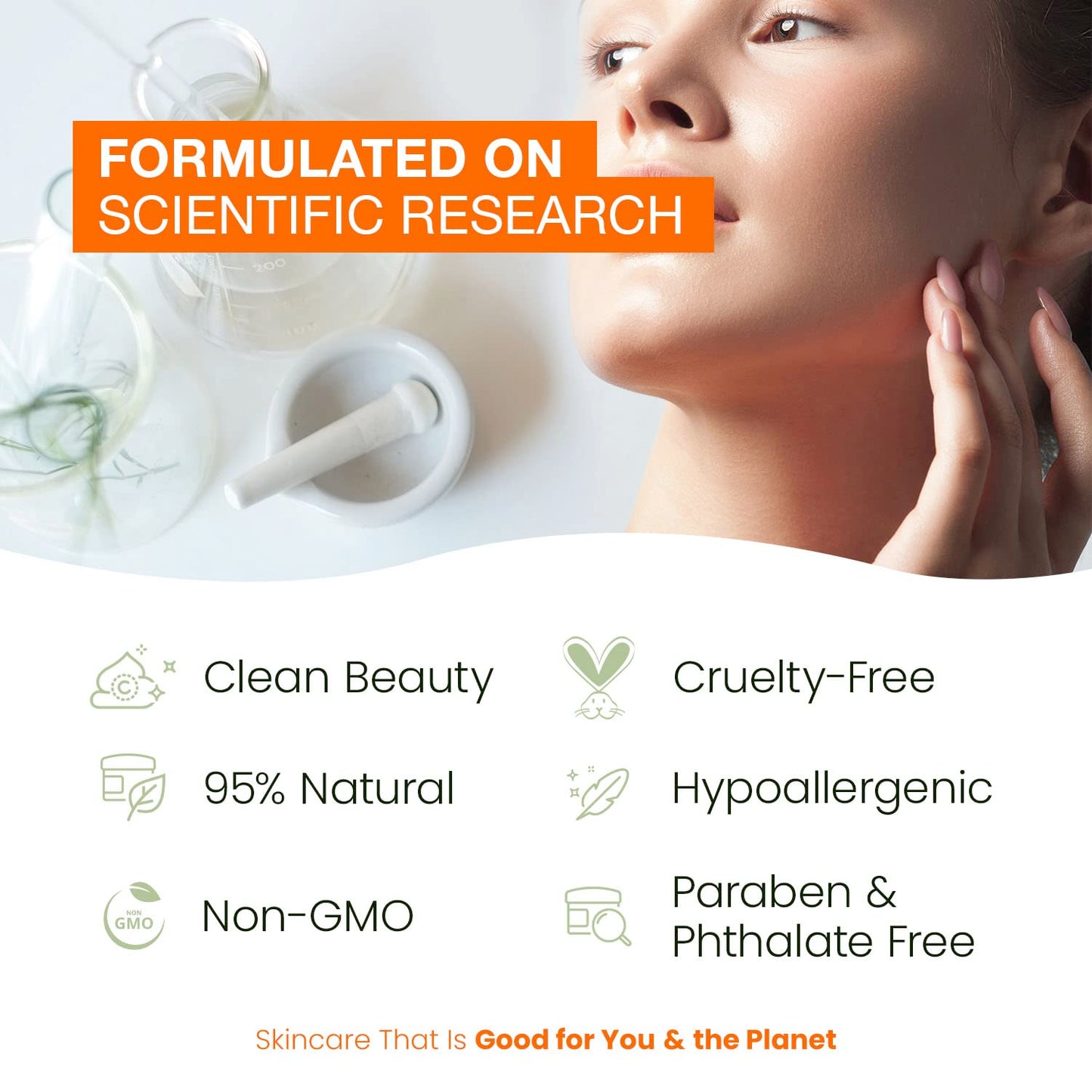 Natural Chemist Vitamin C Serum With Collagen - Dermatologist Tested, Skin Brightening, Anti-Aging, Acne Treatment, Fades Dark Spots, Cruelty Free Korean Skin