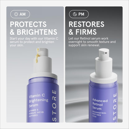 iRestore Retinol Serum for Face - 1% Retinol with Peptides & Hyaluronic Acid - Anti Aging Night Serum for Sensitive Skin - Fragrance Free