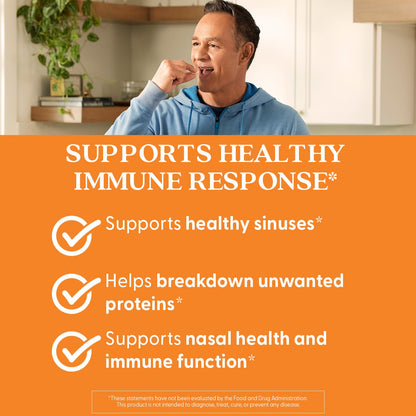 Doctor's Best Serrapeptase Supplement for Men & Women - Proteolytic Enzyme for Sinus & Immune Health Support, 120,000 SPU per Veggie Capsule, High Potency Formula, Non-GMO, Vegan - 90 Veg Caps