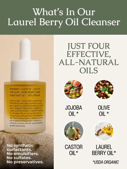 Hearth & Homestead Dewdrop Oil Cleanser - Gentle Makeup Remover, 1oz