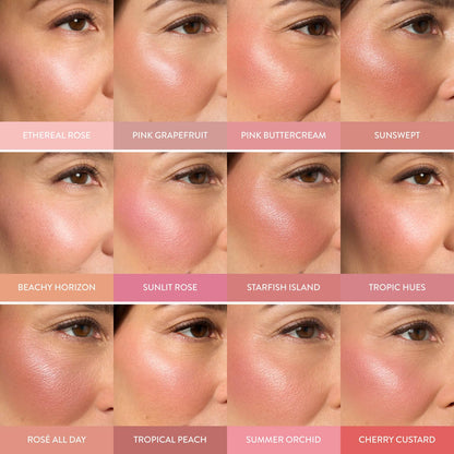 LAURA GELLER NEW YORK Baked Blush-n-Brighten for Mature Skin - 04 Cherry Custard - Powder Blush Won't Settle into Fine Lines - Buildable Natural Finish – Longlasting Formula - Made in Italy