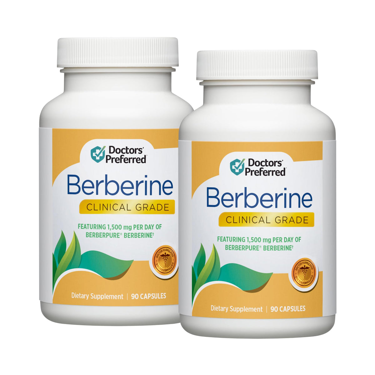 DOCTORS' PREFERRED Clinical Grade Berberine Supplement, 90 Capsules | Berberine supplement