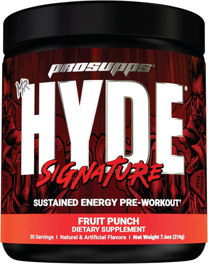 ProSupps Hyde Signature Sustained Pre-Workout, Fruit Punch and Creatine 300 Bundle