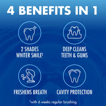 ARM & HAMMER Advance White Toothpaste, Teeth Whitening Baking Soda Toothpaste with Stain Defense Technology and Fluoride,