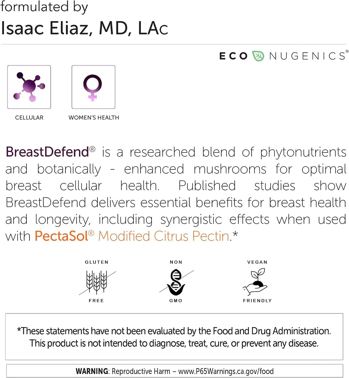 Ultimate Breast Health Supplement Bundle Including ecoNugenics BreastDefend and Pectasol-C Modified Citrus Pectin - DIM for Breast Support, Estrogen Hormone Balance, Cellular & Immune Health Support
