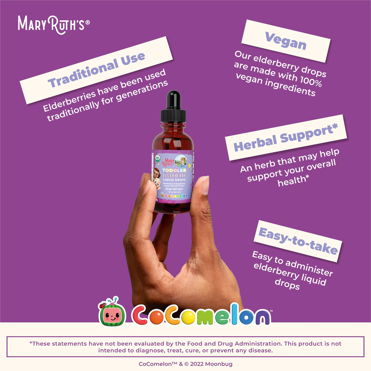 MARYRUTH'S Elderberry Liquid Drops for Adults & Kids | Immune Support | Antioxidant | 150mg Elderberry Extract | USDA Organic | CLP Purity Award | Sugar Free | Vegan | Non-GMO | Gluten Free | 1 oz