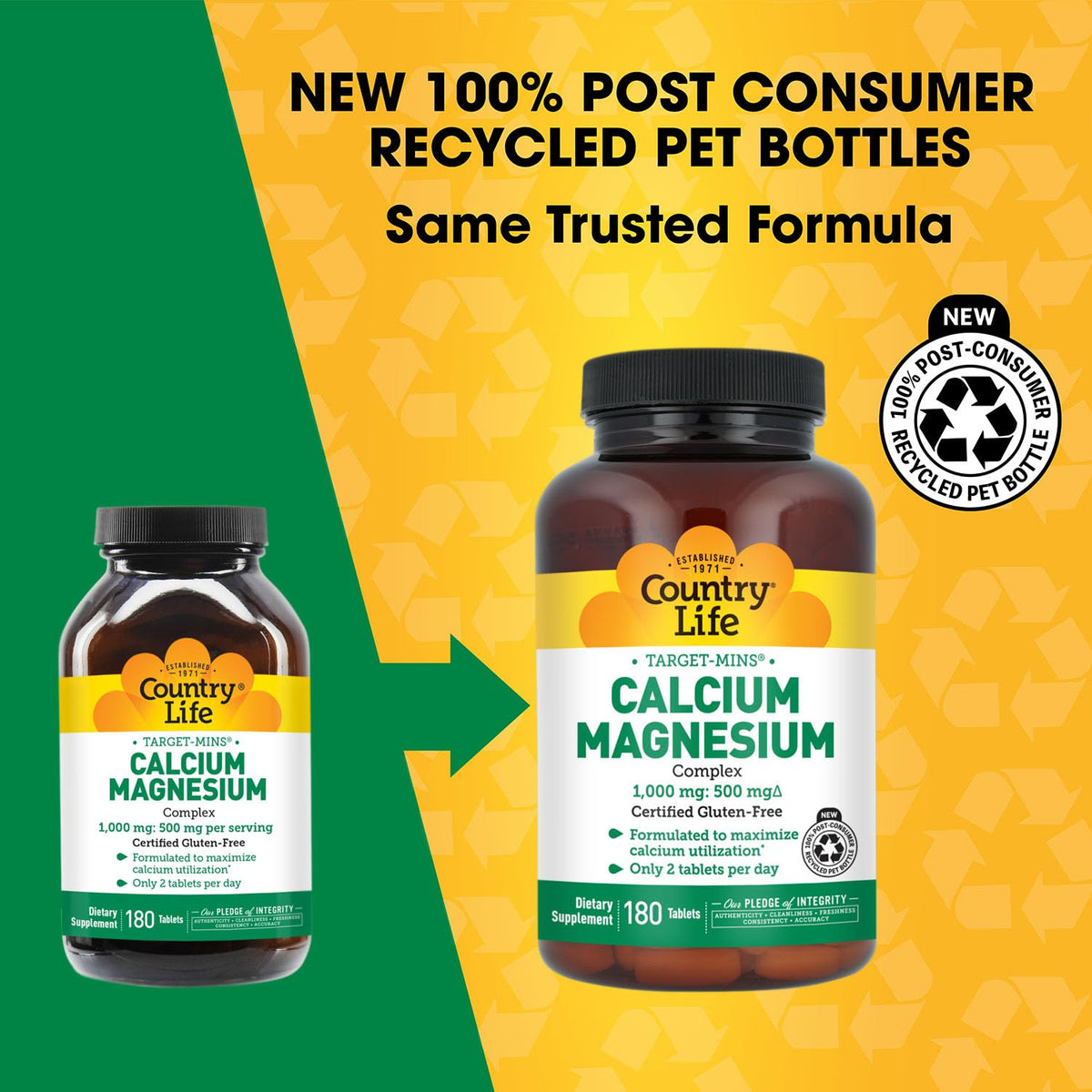 Country Life Target-Mins Calcium Magnesium Complex, 360 Tablets