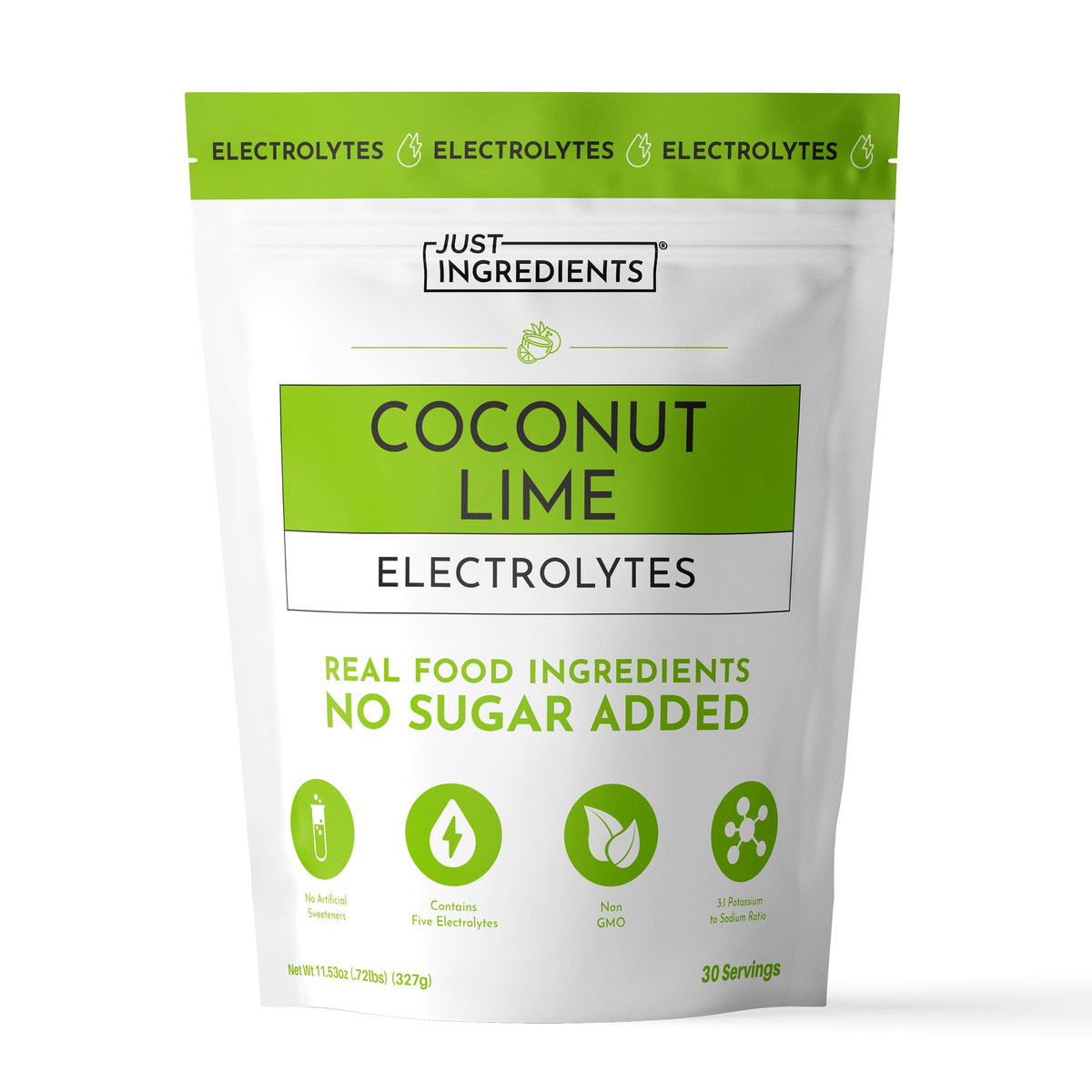 Blue Hawaiian Electrolytes Drink Mix | 30 Servings | Organic Coconut Water, Spirulina & 5 Key Electrolytes