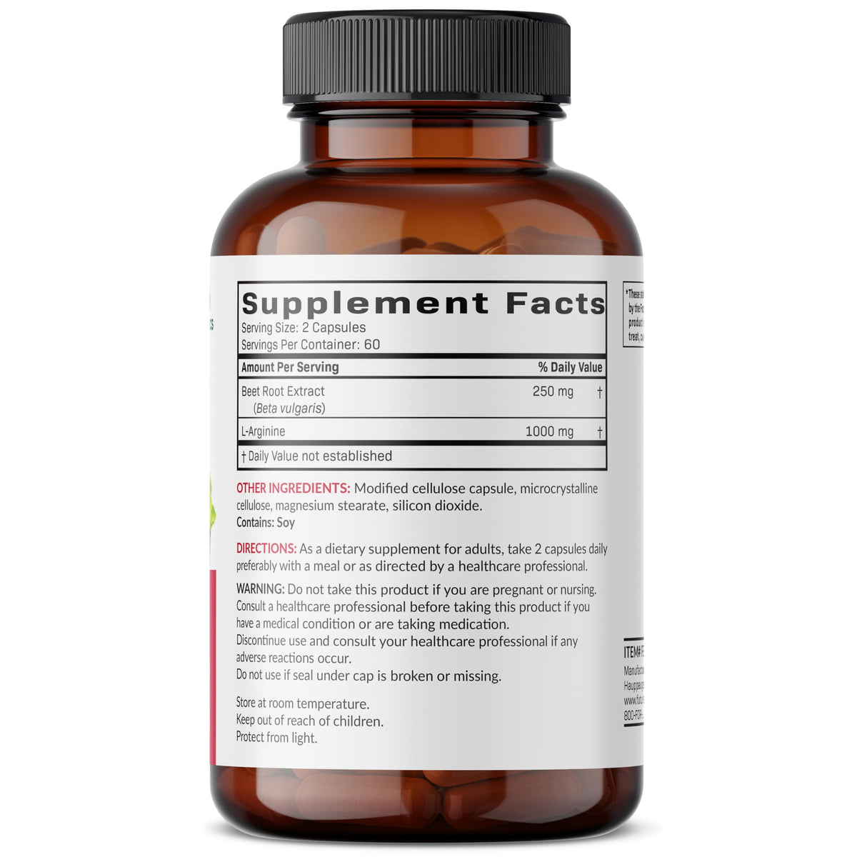 Futurebiotics Beet Root + L-Arginine, Non-GMO, 120 Vegetarian Capsules