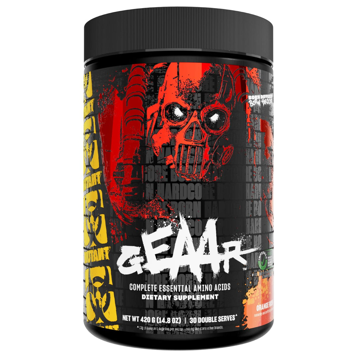 Mutant GEAAR, 10g EAAs + Arginine, Electrolytes, Fruit Punch, 14.8 oz