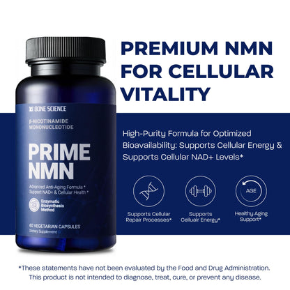 BONE SCIENCE Uthever NMN 6-in-1 with Pterostilbene, 72 Vegetarian Capsules