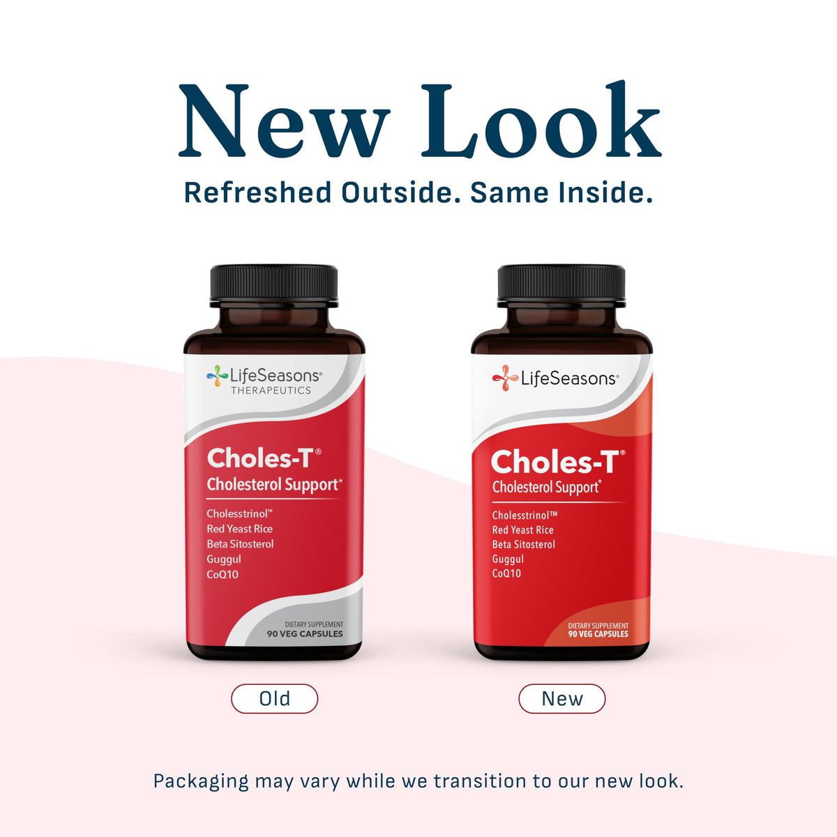 LifeSeasons Choles-T - Cholesterol Support Supplement - Supports Healthy Cholesterol Levels & Enhances Liver Function - Red Yeast Rice, CoQ10, Guggul & Phytosterols - 90 Capsules / 30-Day Supply