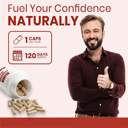 Lycopene Supplement for Men 60mg, Natural Carotenoid Complex from Tomato Extract Powder, 120 Vegan Capsules, 4 Month Supply, Non-GMO and Gluten Free Lycopene for Men & Women