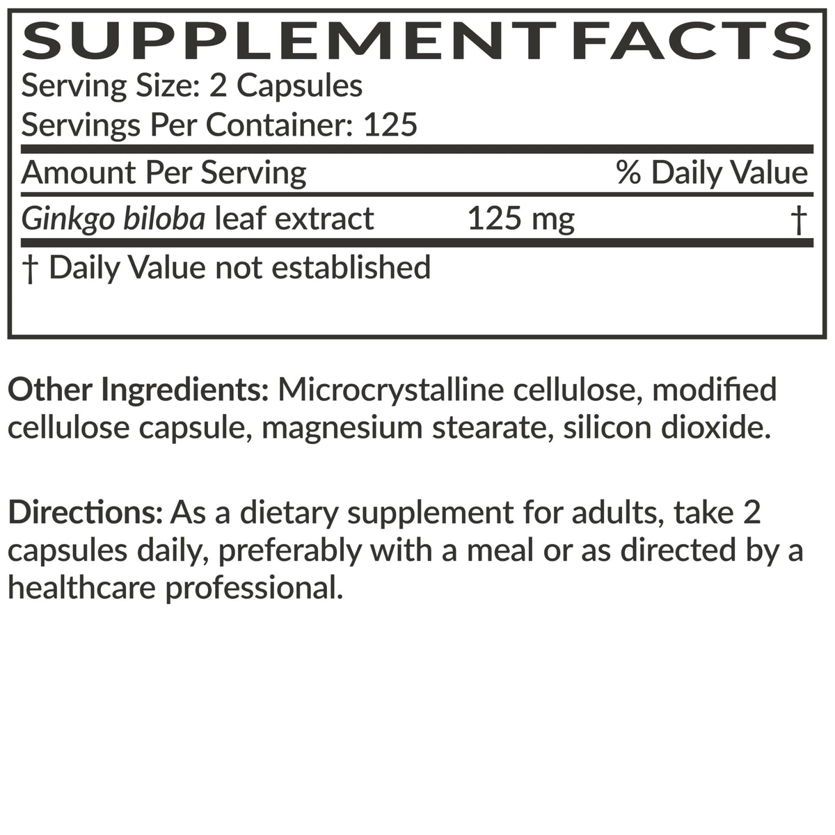 Futurebiotics Ginkgo Biloba Extra Strength Supports Brain Function & Memory Support, 120 Vegetarian Capsules