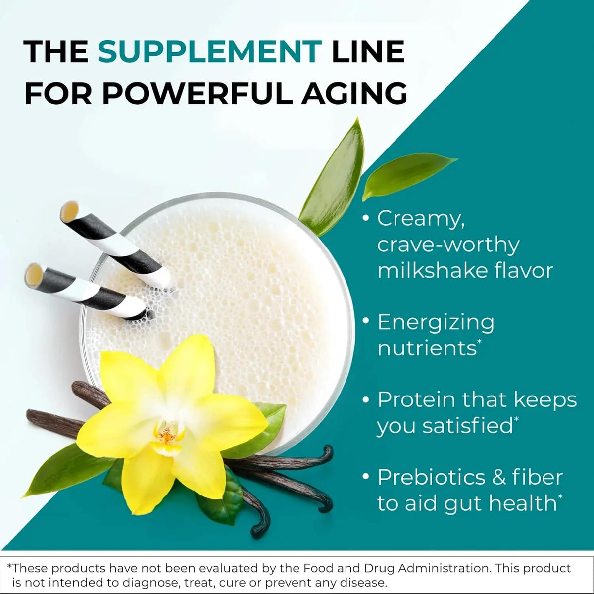 Reignite Wellness by JJ Virgin | Vanilla Plant-Based All-in-One Shake | New & Improved Formula Plant Protein Powder, Vitamins, Minerals, Greens & Aminos | 20g of Plant Protein | 30 Servings