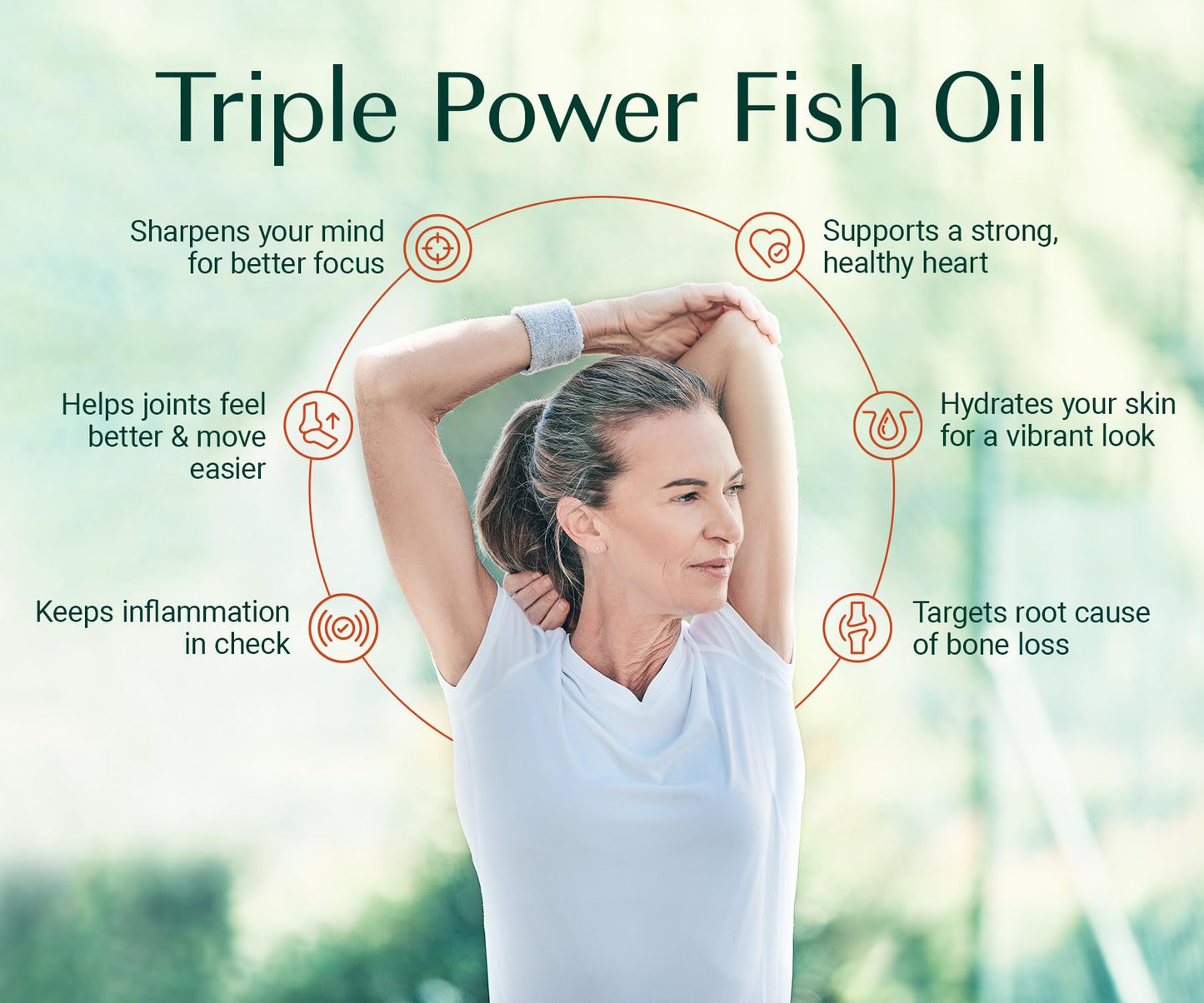 ALGAECAL Triple Power Omega 3 Fish Oil - EPA DHA Omega 3 Supplement 1200mg, Liquid Fish Oil with Turmeric Curcumin & Astaxanthin, Joint Support
