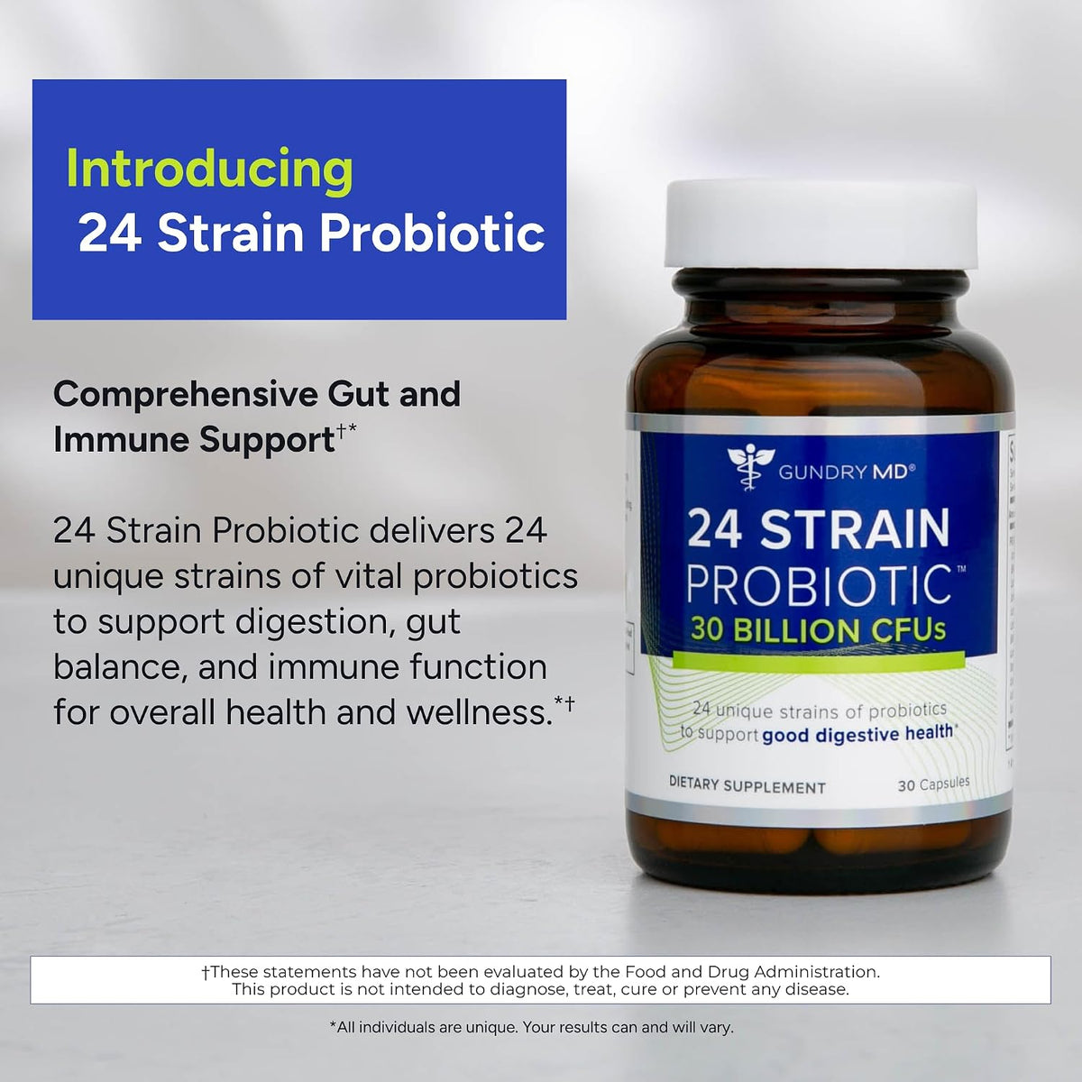 Gundry MD Total Restore & 24 Strain Probiotic Gut Health Bundle