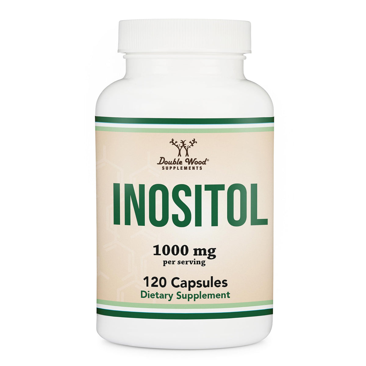 Inositol Capsules (Myo Inositol) 1000mg Health Support for Women (60 Count)(No Fillers, Vegan Safe, Gluten Free) by Double Wood